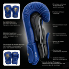 Smede Gant Boxe Combat seul - Bleu