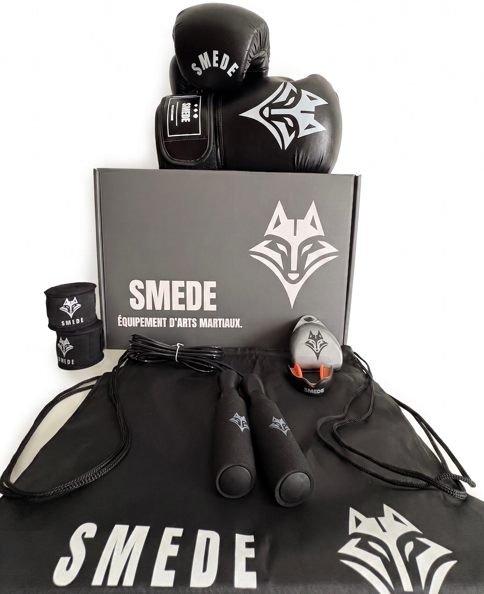 Pack Boxe Combat Smede - Noir