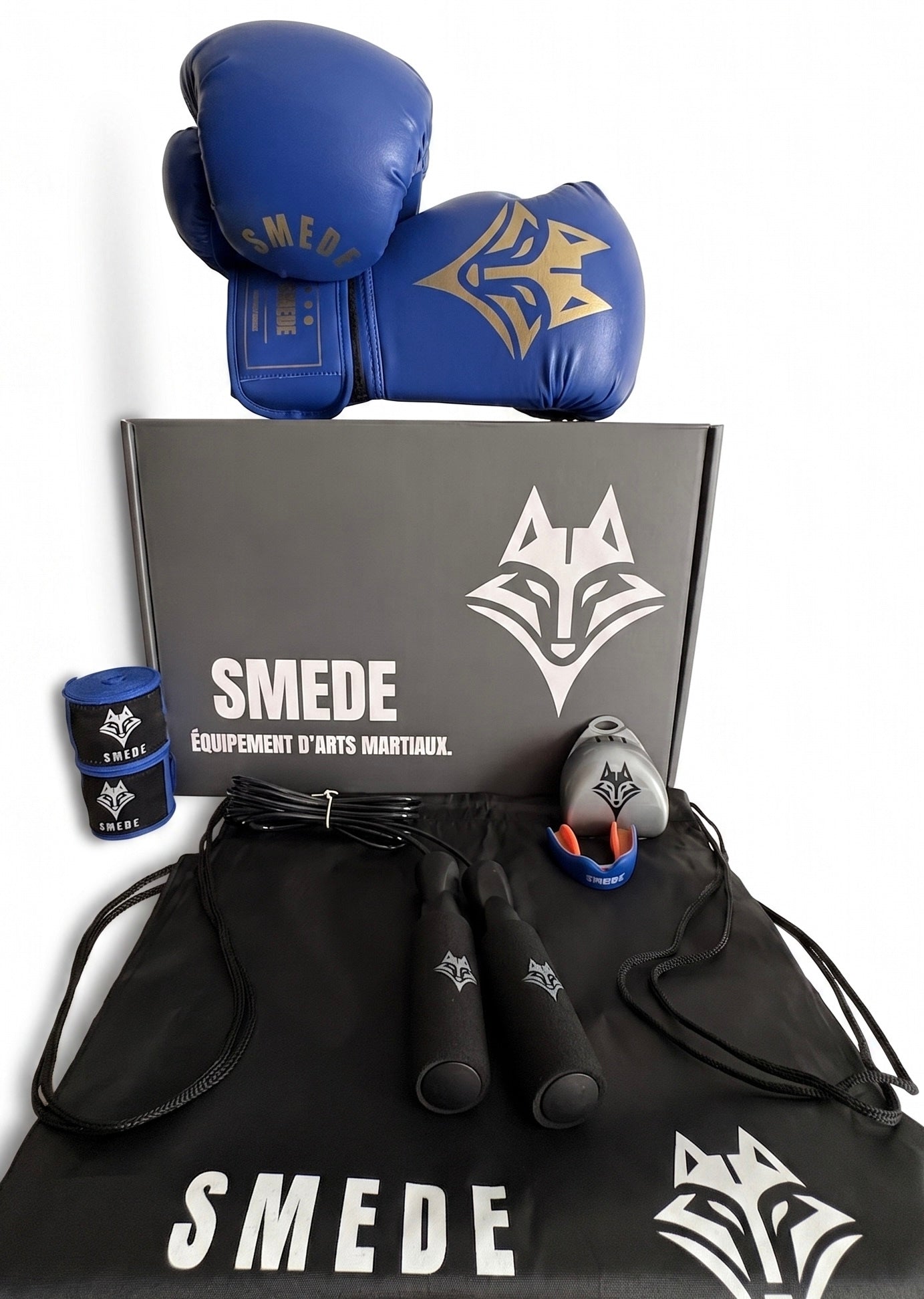 Pack Boxe Combat Smede - Bleu