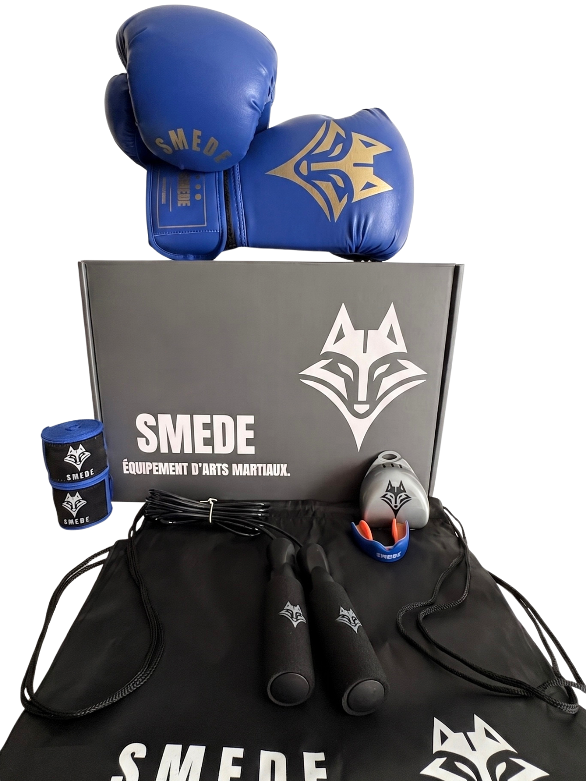 Pack Boxe Combat Smede - Bleu