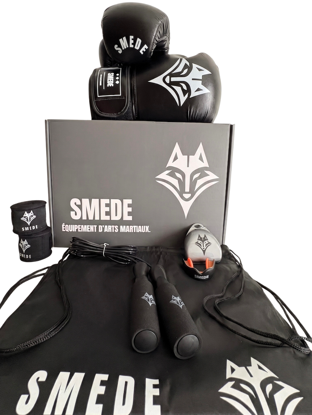 Pack Boxe Combat Smede - Noir