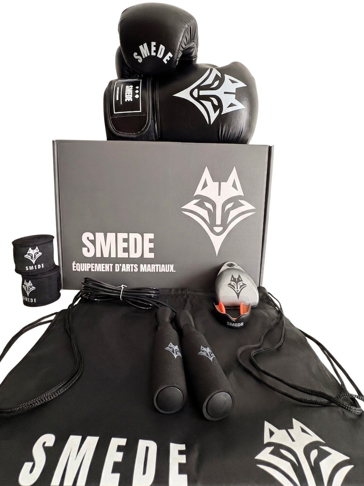 Pack Boxe Combat Smede - Noir